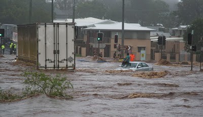 Woman trapped in Toowoomba floods